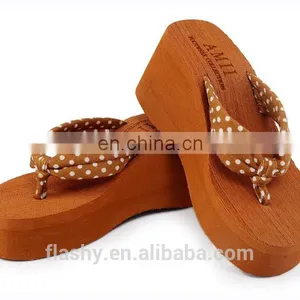 Wholesale High Heel Flip-flops Slipper Platform Flip Flops Women Beach Sandals 2017 thumbnail-2
