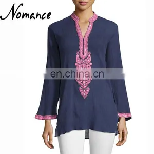 India Wholesale Cotton Embroidered Tunic thumbnail-1
