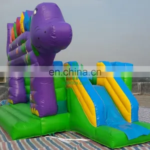 Amazing Purple Dinosaur Inflatable Bouncer House, Baby Door Bouncer for Amusement thumbnail-3