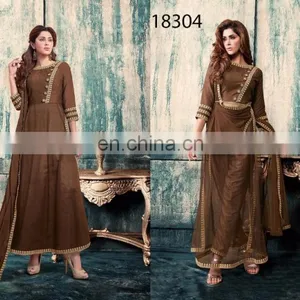 Designer Navy Blue Pakistani Salwar Kameez Wholesale thumbnail-5