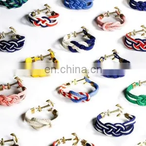 ANCHOR ROPE BRACELET COTTON ROPE MENS BRACELET thumbnail-1