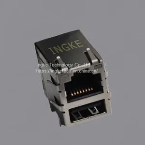 ARJE-0032 Through Hole Magnetic RJ45 Connectors thumbnail-1
