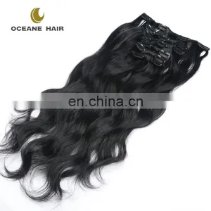 Kinky Hair Clip on Extensions Clip in Hair Extensions Human Hair Extensions Clips thumbnail-1