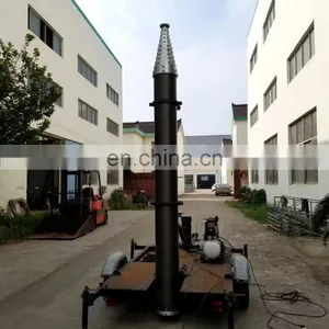 Aluminummobile Pneumatic Telescopic Antenna High Mast Pole thumbnail-3