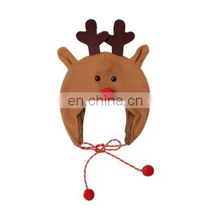 Christmas Hat Christmas Tree Hat Decoration Adult Children's Flannel Cloth Long Rope Cartoon Snowman Elk Hat thumbnail-4