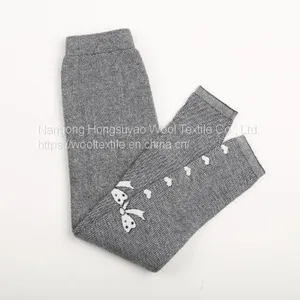 Wholesale Computer Jacquard Kids Knitted Thick Leggings thumbnail-3
