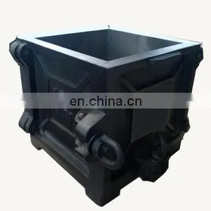 T-BOTA Two Parts Cube 150mm Single Cast Iron Cube Moulds 16kg Concrete Mould 150x150mm Cast Iron Cube Mould thumbnail-2