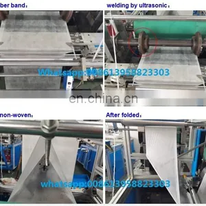 400*160mm 520*160mm Hospital Workshop Fully Automatic Fabric Non Woven Shoe Cover Machine Price thumbnail-3
