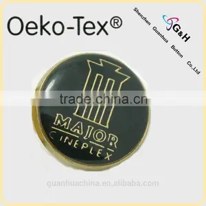 Alloy Spring Snap Button With Epoxy and Print Logo thumbnail-1
