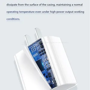 PD 18W USB-C Power Adapter Charger US EU Plug White Color thumbnail-5