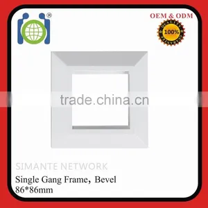 86*86mm UK Network Angled Wall Outlet, Inner 50*50mm, Smooth Surface thumbnail-1