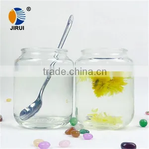400ml Transparent Glass Drinking Mason Jar Without Cap thumbnail-1