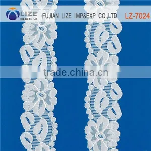 Fashion Design White Cotton Lace Trim LZ-7024 thumbnail-1
