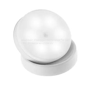 Usb Rechargeable Pir Motion Sensor Led Night Light 360 Degree Rotation Lamp For Bedroom Home Cabinet Kitchen Hallway Stairs thumbnail-1