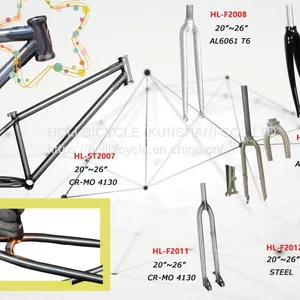 CR-MO Bicycle Frame & CR-MO Bicycle Fork thumbnail-1