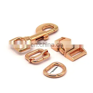 20mm Metal Accessories D Rings Adjustable Slide Quick Release Buckles Dog Clips For Dog Collar And Dog Leash thumbnail-2