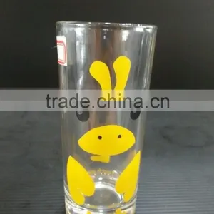8oz Clear Glass Tumbler With Cartoon Printing thumbnail-1