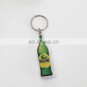 Customization Epoxy Metal Beer Bottle Opener With Keychain thumbnail-1