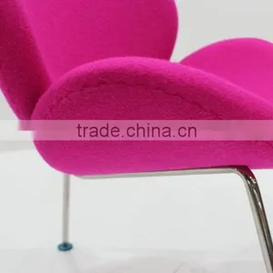 Replica Fiberglass/plywood Stainless Steel Frame Fabric Pierre Paulin Style Orange Slice Chair thumbnail-2