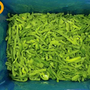 Bulk Supplier of IQF Green Bell Pepper Slices - Premium Quality IQF Frozen Sweet Green Pepper Strips thumbnail-2