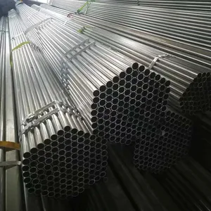 Electro Galvanized Round Steel Tube, ERW Welded Pre-galvanized Pipe for Handrail, Guardrail and Decoration thumbnail-4