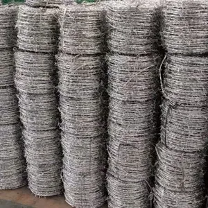 Galvanized Barbed Wire Mesh for Agricultural and Livestock Fencing for Protective Construction thumbnail-1