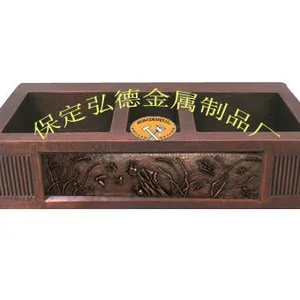 Kitchen Sink, Supplying Pure Handmade Kitchen Copper Sinks and Bathroom Basins thumbnail-2
