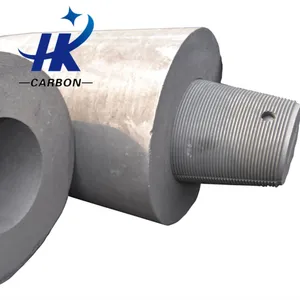 Industrial HP Graphite Electrode for Silicon Manganese Smelting, Low Ash High Purity Carbon Graphite Electrode thumbnail-4
