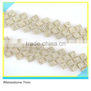 Fabulous 888 Crystal Rhinestone Bead Bracelet Trim Gold Plated Cup Chain thumbnail-1