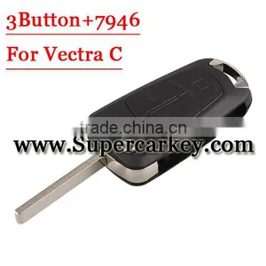 Best Quality 3 Button Flip Remote Key 433MHZ For Opel Vectra C With 7946 thumbnail-1