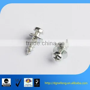 Phillips White Plated Pan Head Furniture Connection Bolt thumbnail-1