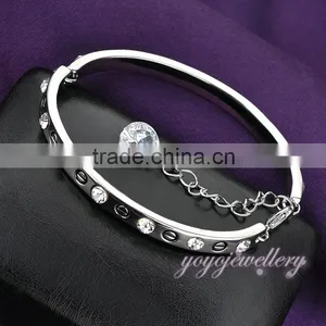 Charm Crystal Fashion Fake Gold Sex Bangle thumbnail-2