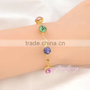 Colorful Gemstone Ladies Women Bracelet Models thumbnail-6