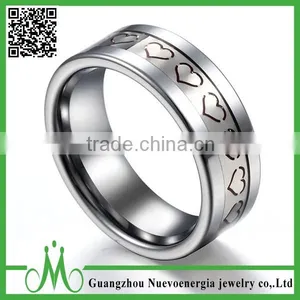 High Quality Fashion Finger Rings for Men Custom Logo 2016 Cool Tungsten Carbide Ring for Sale thumbnail-1