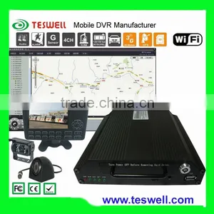 FCC 3G &GPS Pop-up Alarm Standalone Mobile Dvr With Free CMS for Remote Control and View MDVR thumbnail-1