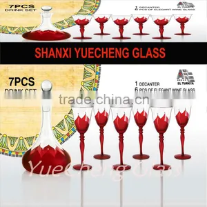 Elegant Wholesale Glass Wine Decanter Set With 6 Wine Glasses thumbnail-1