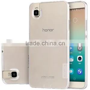 Orginal Nillkin Soft TPU Full Rubber Back Cover for Huawei Honor 7 Clear Gel Case With Dust Plug MT-5370 thumbnail-2