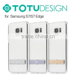 For Samsung S7 Edge 360 Degree Original TOTU Keen Series Soft TPU Protective Cover Case With Metal Stand Holder TB-0249 thumbnail-4