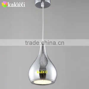 The Gourd LED Pendant Lights 12W Plated Silver Color Creative Dining Room LED Droplight thumbnail-1