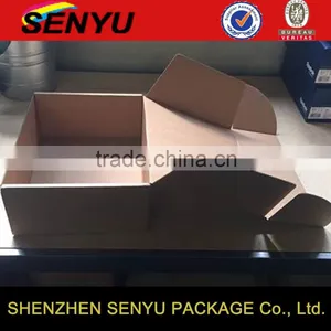 Brown Kraft Paper Folding Box for Garment Packaging thumbnail-1