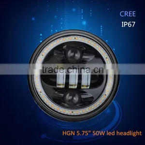 Smart Design Diecast Aluminum Housing 5.75'' 50w Harley Led Headlight thumbnail-1