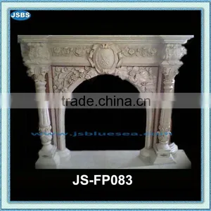 Antique Marble Fireplace Mantel thumbnail-1