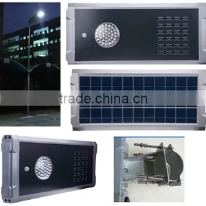 Black LED All In One Solar Energy Street Kits , High Lumen Solar Outdoor Lights thumbnail-1