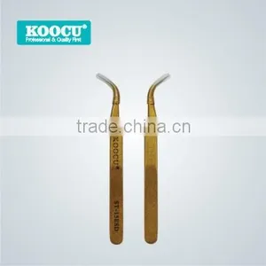 Koocu Golden Colour Curved Tweezer thumbnail-1