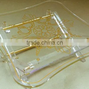 Folding Coffee Table Tea Table Made by Acrylic Material thumbnail-2