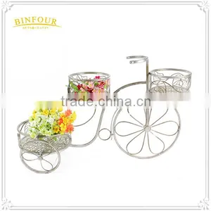 Garden Bike Planter Holder Bike Metal Wall Flower Pot Holder thumbnail-2