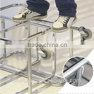 Update International 300 lb Capacity Four Wheel Folding Hand Truck Trolley Waste Collection Vehicle thumbnail-5