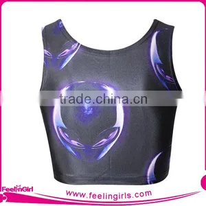Wholesale Cheap Latest Design Blank Summer Crop Tops for Women thumbnail-3