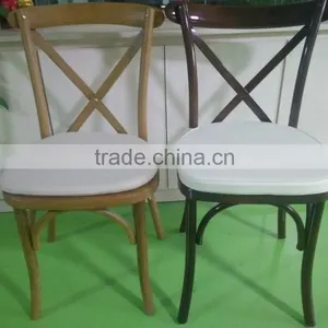 French Style Cross Back Chair Dining Chair Restaurant Chair thumbnail-2