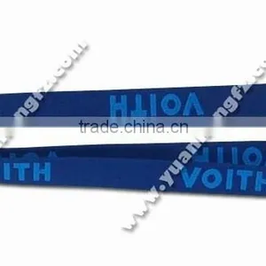 Custom Polyester Woven Lanyard With Plastic Hook thumbnail-1